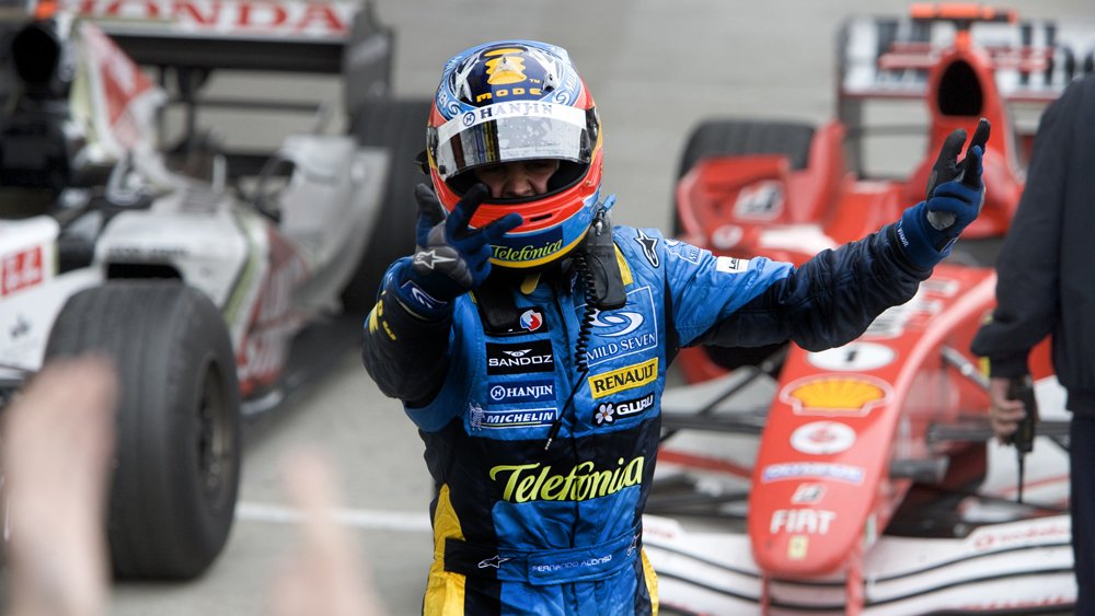tmg_1902's tweet photo. Que Fernando Alonso se retire de la F1 con "solo" 2 mundiales es lo más injusto que he visto en el mundo del deporte. Pilotos tremendamente buenos pero que no les llega a Fernando a la suela de los zapatos están con 4 y más mundiales. Siempre eterno, Fernando. https://t.co/2jwEynklyv