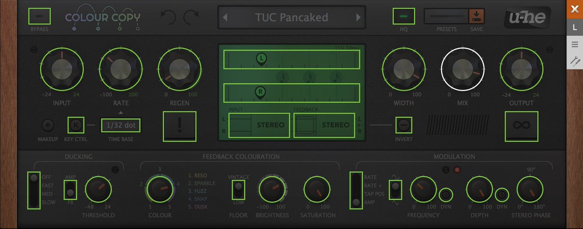 intaaudio's tweet photo. New from @uheplugins Colour Copy Delay! A classic delay designed for the modern age, and with a new 'colour' feature which is not found in other delay plug ins. Available at: https://t.co/QcRmadcXqO #uhe #colourcopy #delay #mixing #mastering #newproduct #musicproduction #daw https://t.co/0YLMBviwZb