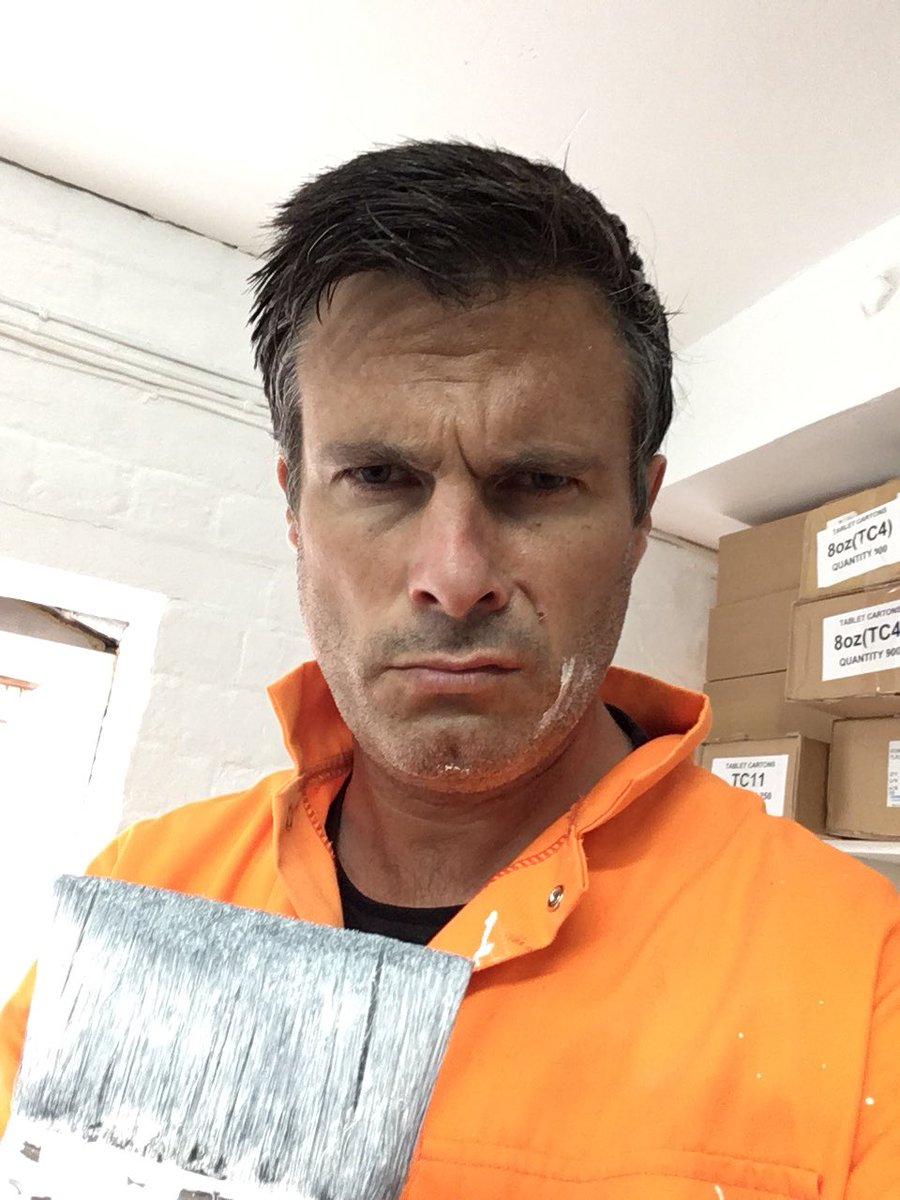 Swapped the mic for the paintbrush.