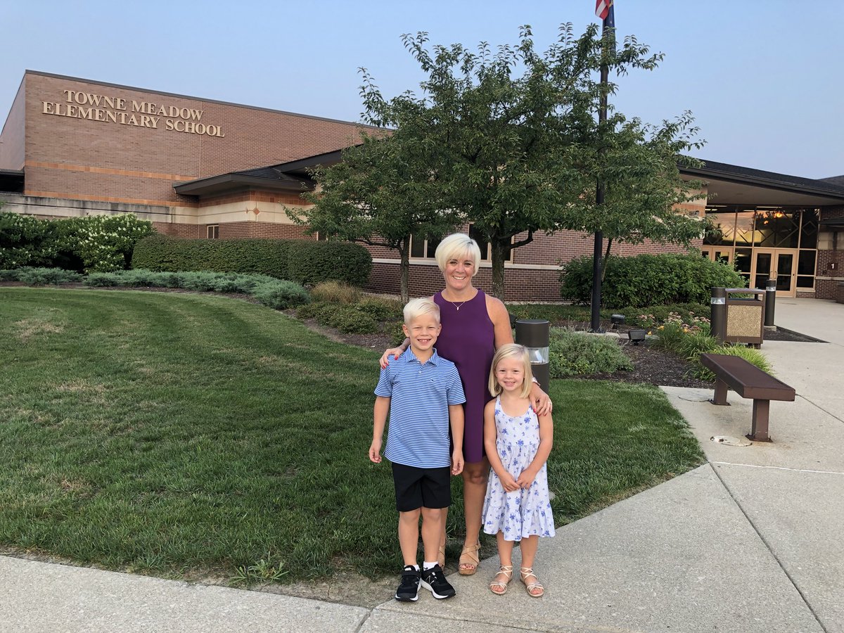 Our first first day <a href="/TowneMeadow/">Towne Meadow</a> for all three of us #back2ccs <a href="/myccs/">myccs</a>
