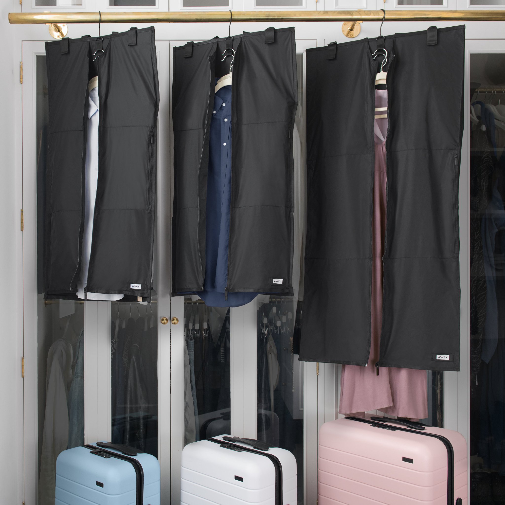 centerfold garment sleeve away