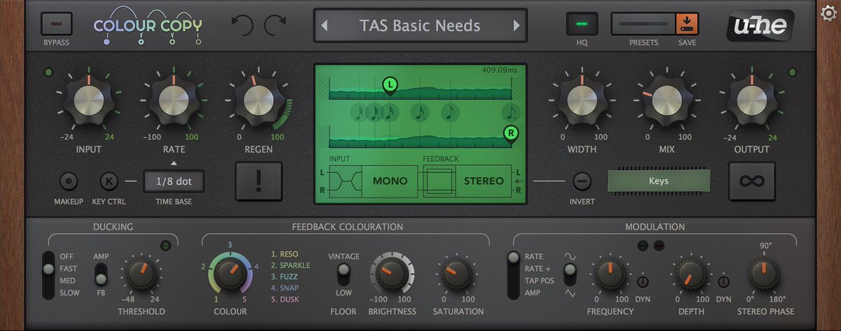 intaaudio's tweet photo. New from @uheplugins Colour Copy Delay! A classic delay designed for the modern age, and with a new 'colour' feature which is not found in other delay plug ins. Available at: https://t.co/QcRmadcXqO #uhe #colourcopy #delay #mixing #mastering #newproduct #musicproduction #daw https://t.co/0YLMBviwZb