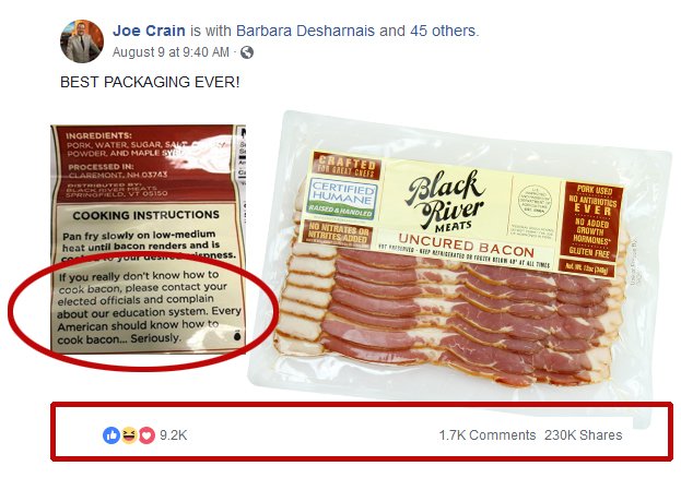 BlackRiverMeats's tweet image. If there's only two things we take from this, it's that everyone loves #bacon , and cooking instruction.