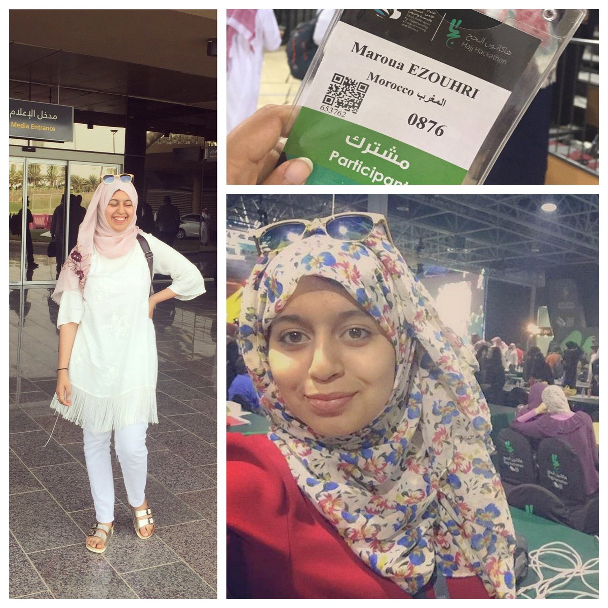ezouhrimaroua's tweet photo. Glad to represent my country #MOROCCO &amp; my community @GDGCasablanca @wtmCasablanca <3 showing the female power specially in Mena region &amp; broking together the Guinness World Record for most participants in a software development jam #HajjHackathon  #هاكثون_الحج see you next year https://t.co/uU9HPQyomm