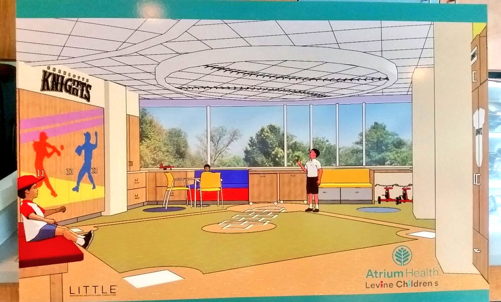 KnightsBaseball's tweet photo. A baseball diamond is coming to @LevineChildrens. #KnightsCharities https://t.co/GVkmxyt0pc