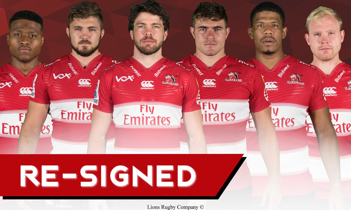 LionsRugbyCo's tweet photo. The Lions Rugby Company is happy to announce that the following players have extended their contracts with the Lions:
@WarrenWhiteley @M_marxi2 @rosscronje9 @aphiweQ04 @cylebrink @Marvin_Orie
#LetsUnite https://t.co/zFi5zx2sqL