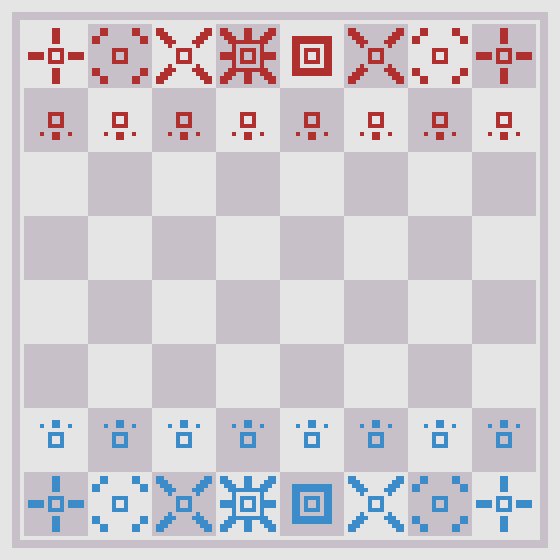 managore's tweet image. here&apos;s a minimalist chess set, inspired by ideas by @csanyk