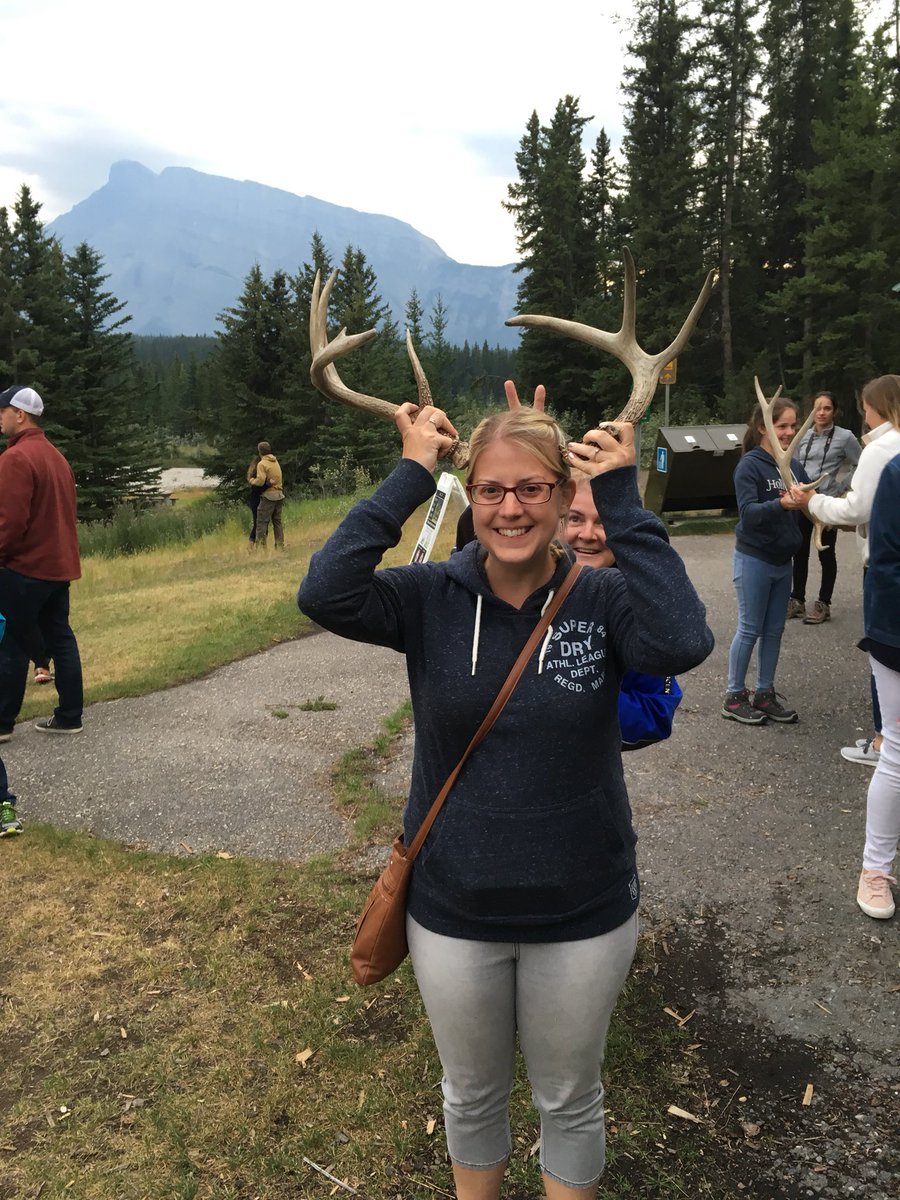 Photobombed by Denise @banfftours on our #wildlifesafari - thanks for an amazing trip! #denisewasthebest