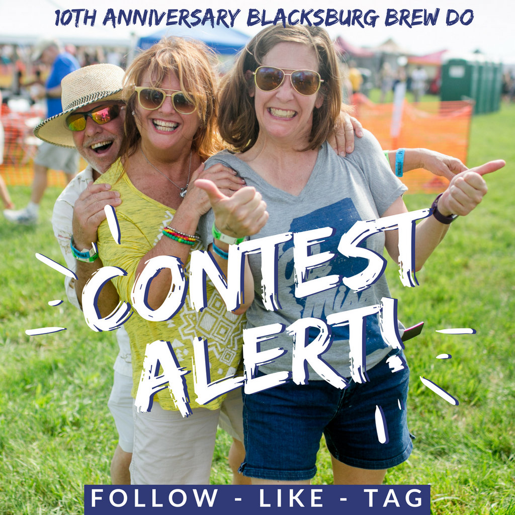 BburgBrewDo's tweet photo. Go check out our Instagram page! We are holding a contest to give away 2 Premium Beer Tasting Tickets to the 10th Anniversary Blacksburg Brew Do on September 22nd! #goodluck #contest #ticketgiveaway #brewdo #beerfest #craftbeer #beertasting #Blacksburg #Virginia https://t.co/48MLrL5Zhj