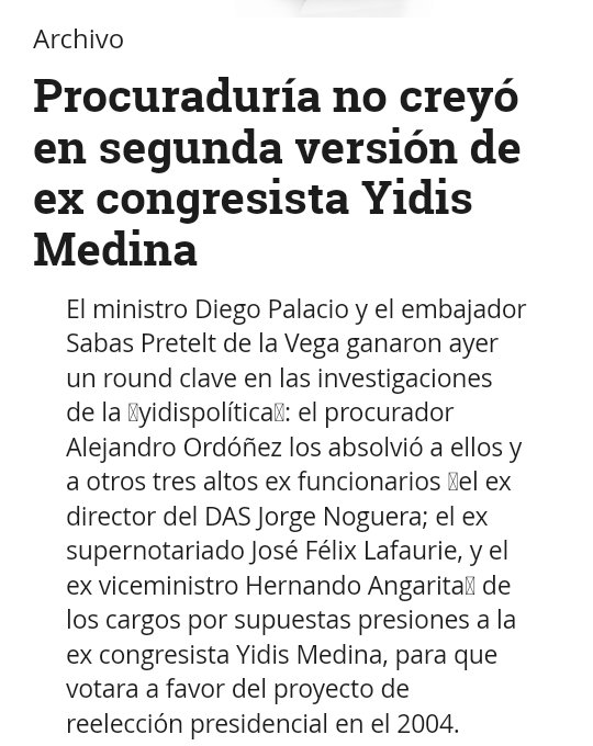 EspanaTovio's tweet image. ¿Será qué José Félix Lafaurie, con este prontuario de vieja data será un buen Contralor General de la Nación?