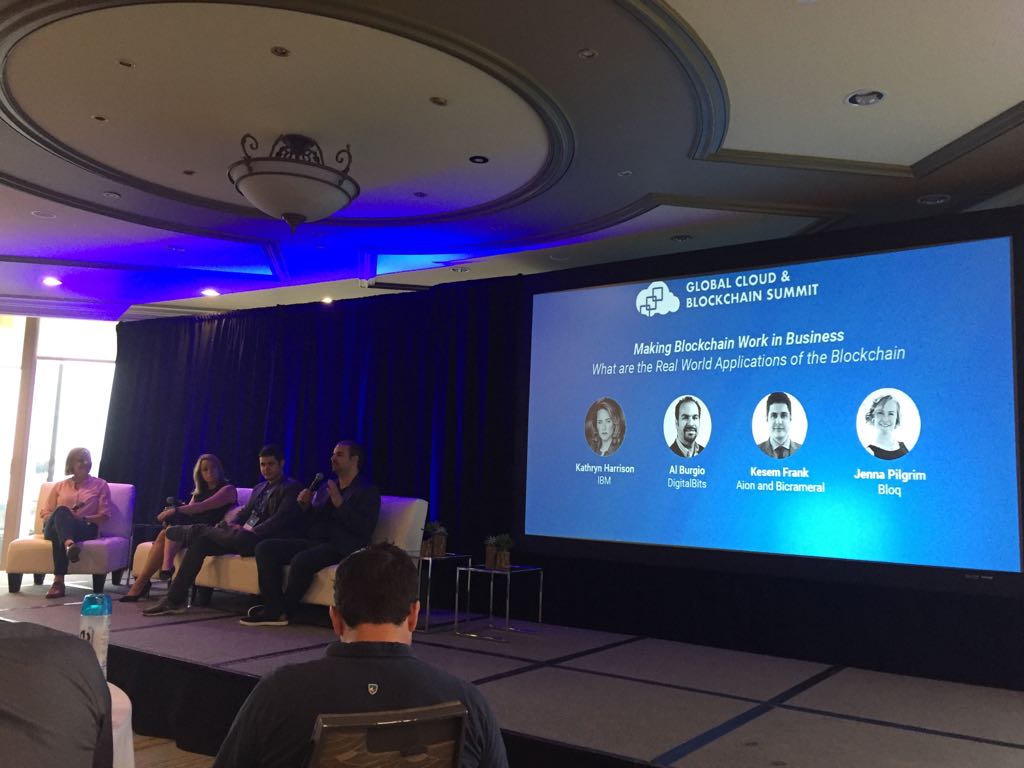 basketdotfarm_'s tweet photo. CEO of @BlockxLabs @chimptl is at the Global Cloud and Blockchain Summit today! Message us if you'd like to meet! #Blockchain #Cloud #GlobalCloudBlockchainSummit #BlockchainToronto Awesome panel with @kesemfr @jennasis @AlBurgio βοΈππππ https://t.co/9Wfo99SisV