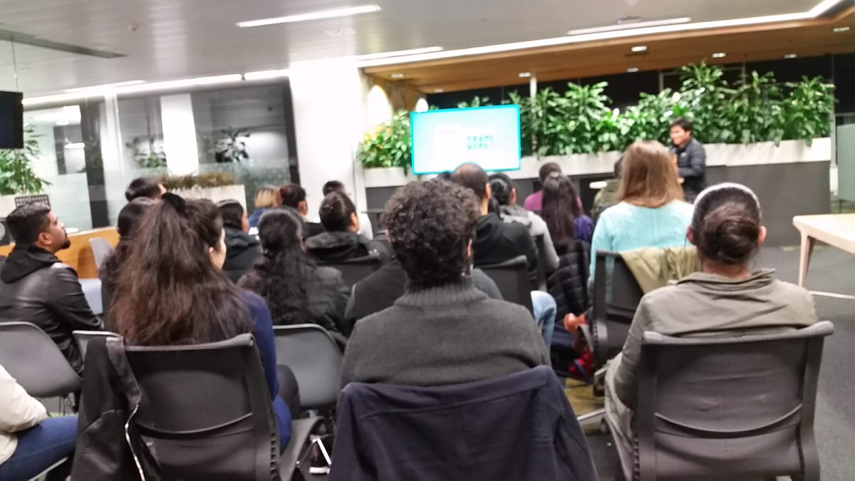 semerera2's tweet image. Awesome presentation by Francis John Agunday from Enhance on #RobotAutomation yesterday. Many thanks to @mightymuke and the team at @Pushpay for hosting us and preparing the venue. Big loud shout-out also to @saucelabs for sponsoring the testing community.