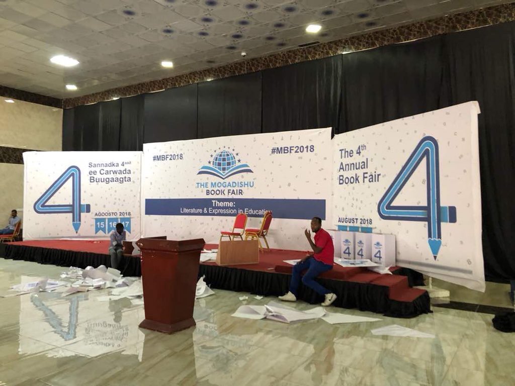 fahma_gabax's tweet photo. The hour is ticking before the 4th annual @MogBF kicks off.#MBF2018 #Somalia https://t.co/G2IXlhLAIU