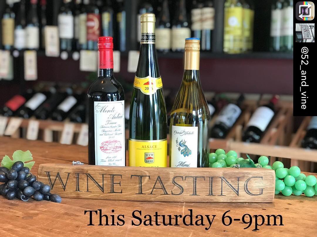 FormaggioICS's tweet image. Repost from 52&amp;amp;Vine - Featuring Hugel Dry Riesling, Alsace, France; Chateau Ste. Michelle Chardonnay, Washington; Monte Antico Tuscan Blend, Italy and cheeses from local purveyors including @FormaggioICS Can’t wait!!