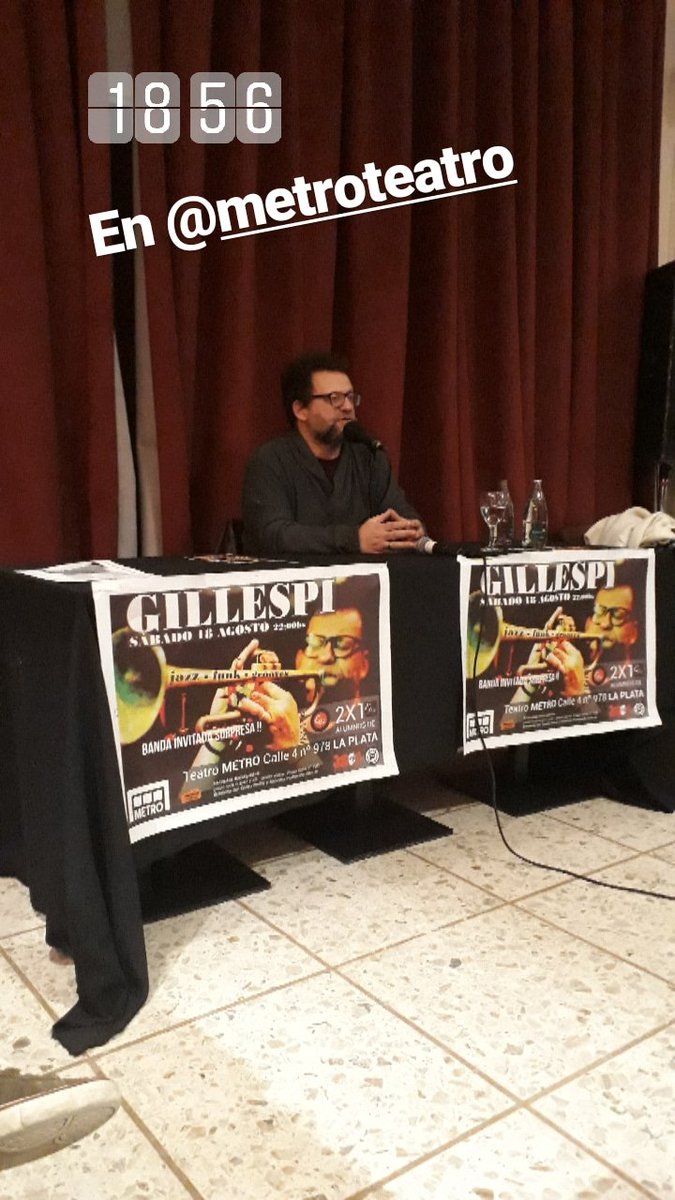 Verónica Sarazola (@verosarazola) on Twitter photo En <a href="/teatrometrolp/">METRO Teatro La Plata</a> conferencia de <a href="/gillespiok/">GILLESPI 🎺</a> se presenta el sábado a las 21.30 aca en La Plata En <a href="/teatrometrolp/">METRO Teatro La Plata</a> conferencia de <a href="/gillespiok/">GILLESPI 🎺</a> se presenta el sábado a las 21.30 aca en La Plata