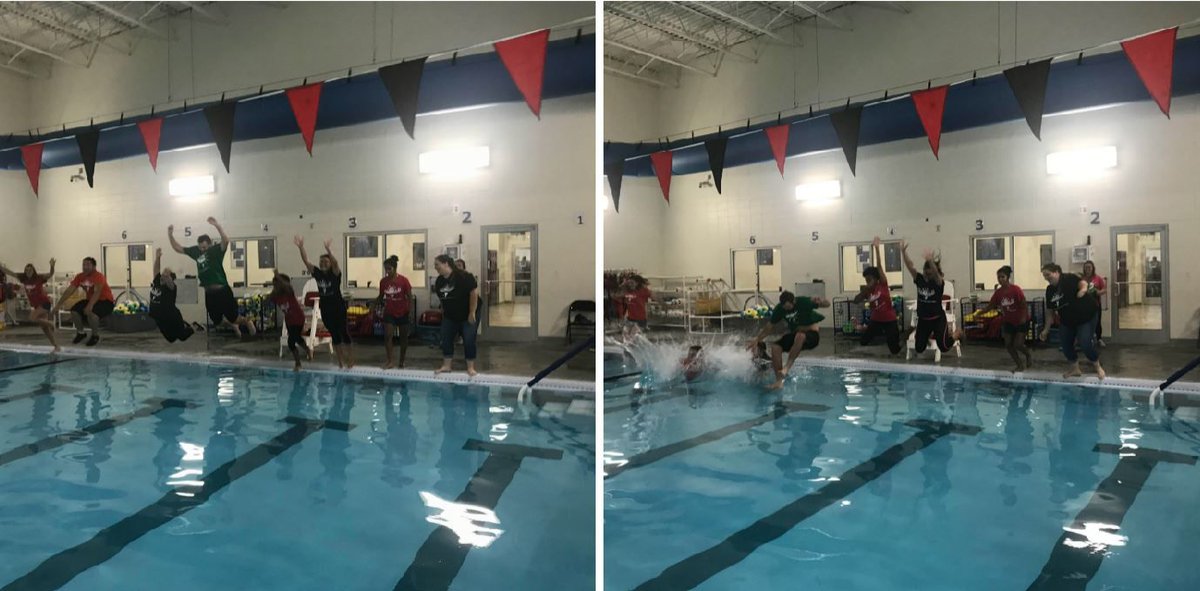 mattoonymca's tweet photo. Our camp counselors had a splashin' good time with our campers this summer! They all jumped in- with a healthy dose of encouragement from the campers- to celebrate the last day of camp!

#splashingoodtime #bestsummerever #counselorfun #endofcamp #mattoonymca #mattoonil https://t.co/0VUIwfptZo