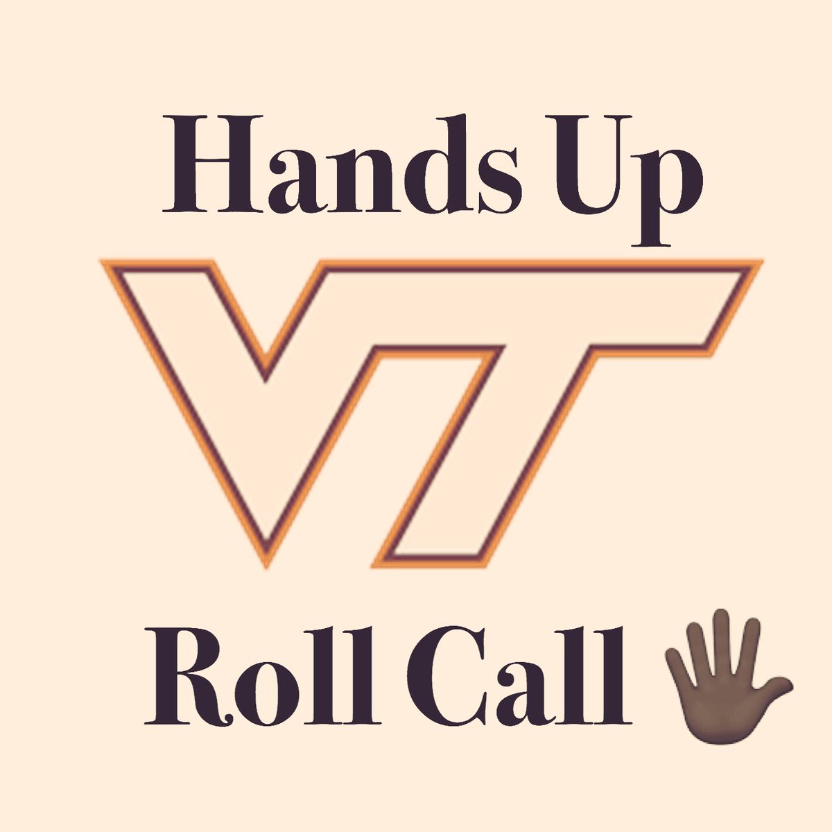 MichaelVick's tweet photo. #virginiatechfamily 🙋🏾‍♂️ https://t.co/fZcpJP8nRn