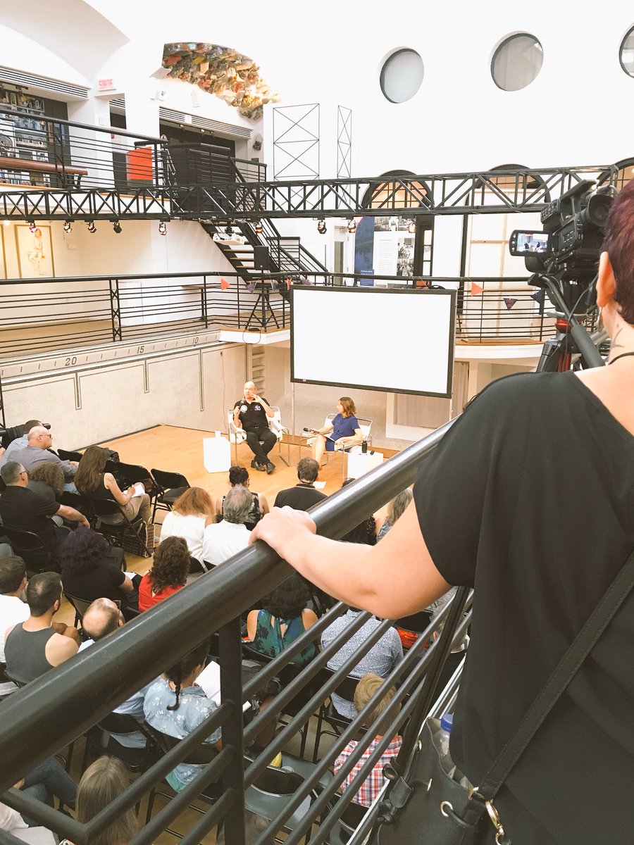 elo2018mtl's tweet photo. Eduardo Kac in conversation with Marianne Cloutier at the beautiful Écomusée du fier monde 🗣👏✨

Pour les personnes qui ne peuvent se déplacer, nous aurons un enregistrement que nous rendrons accessible en ligne suite au congrès @elo2018mtl https://t.co/4Xy9JKd6qO