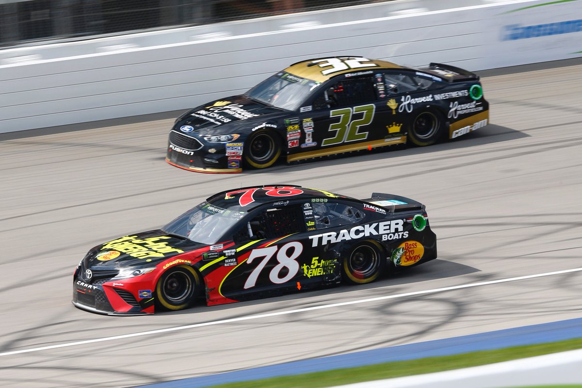 GoFasRacing32's tweet photo. Thanks to @ActionSports for catching these AMAZING photos of our Harvest Investments/Harvest-Properties.com Ford last weekend at @MISpeedway! Top-25 finish for the No.32 team! https://t.co/oYnJp3UEGb