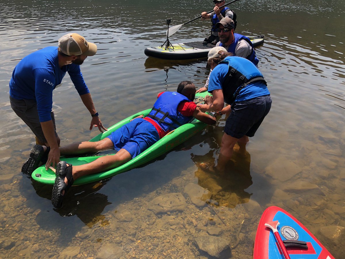 NSCD's tweet photo. Thank you to our amazing @lifeatdeloitte volunteers for helping out at our Veterans Camp in Winter Park this week! Did you know the NSCD's summer Veterans Camp is free to veterans with a disability?? https://t.co/0hlTDcP09c
