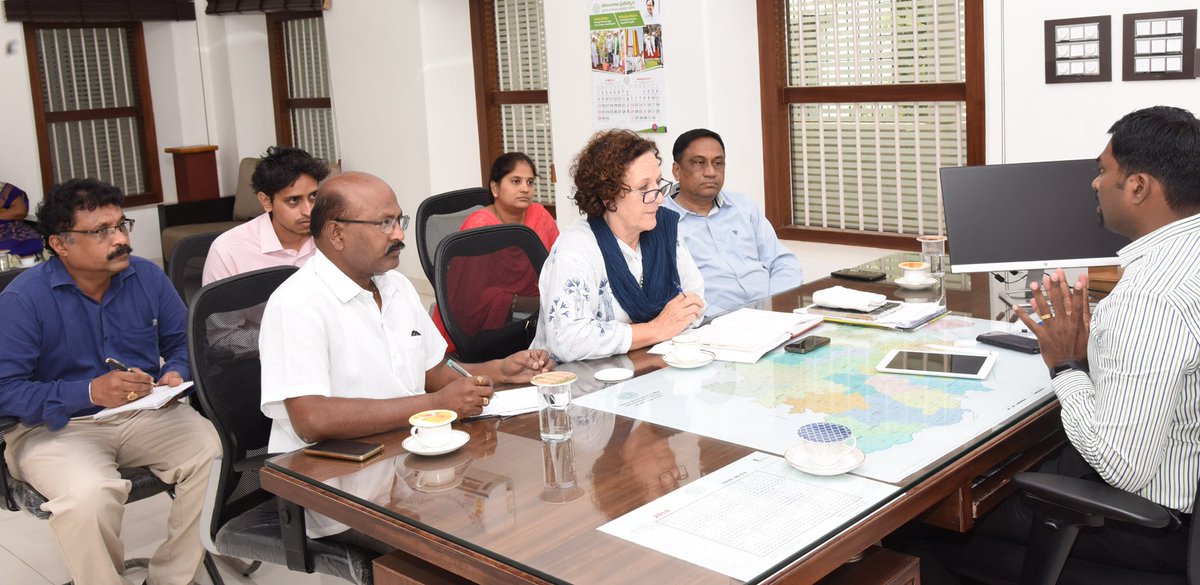 Collector_MBNR's tweet image. Dist. Collector chaired a review meeting with the representatives of Aga Khan Academy &amp;amp; PD ICDS to discuss the implementation of #BiometricAttendanceSystem introduced in 44 Anganwadi Centres across the district.
#BenefitEntitlementTrackingSolution.