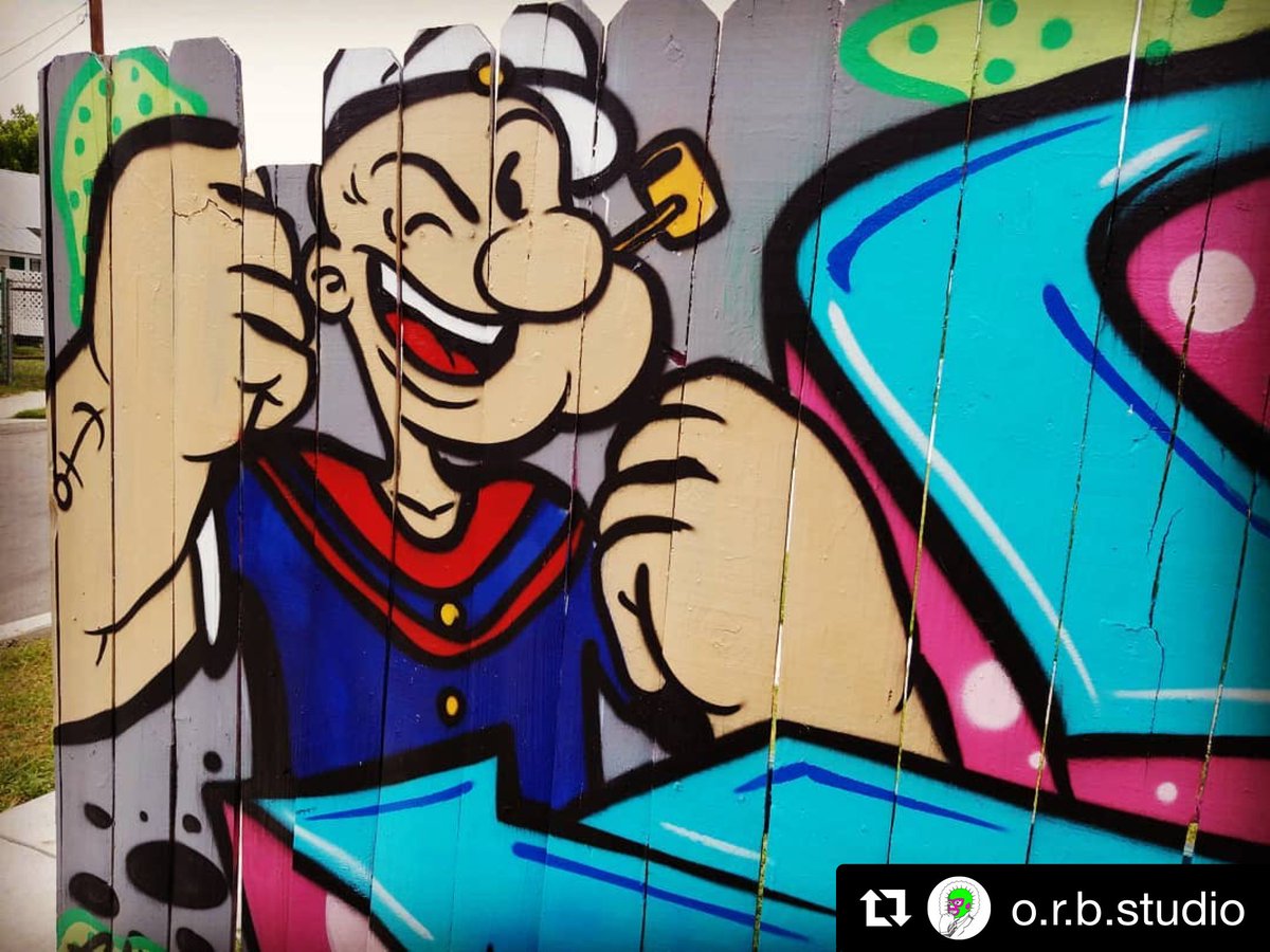 popeyetweetsk's tweet photo. I yam lookin' good! #Popeye #PopeyeStrong #StrongtotheFinish #PopeyeStyle #Art #StreetArt #Fanart https://t.co/EHpcRA5eH5