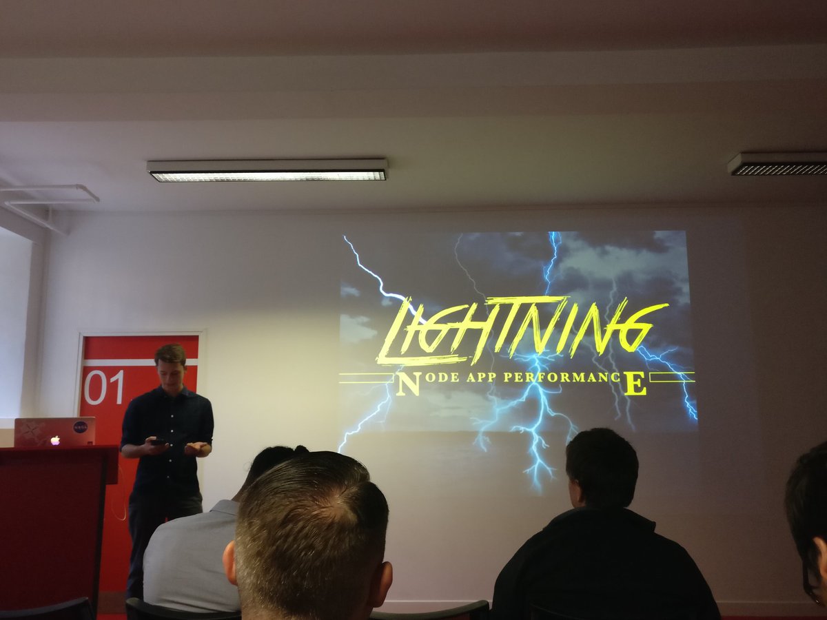 JamieTanna's tweet image. Electrifying start to #NottsJS tonight on Node.JS Application Performance