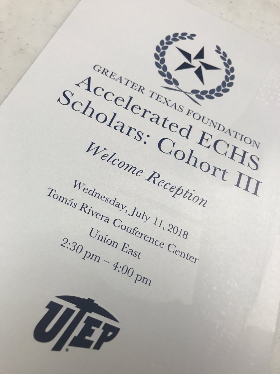utepechs's tweet photo. Cohort III of the Accelerated ECHS scholarship program was welcomed in a reception held on July 11, 2018. Congratulations to all scholars and Go Miners!๐ค๐ฝ๐ #utepechs #utep https://t.co/vx8YPSTZon