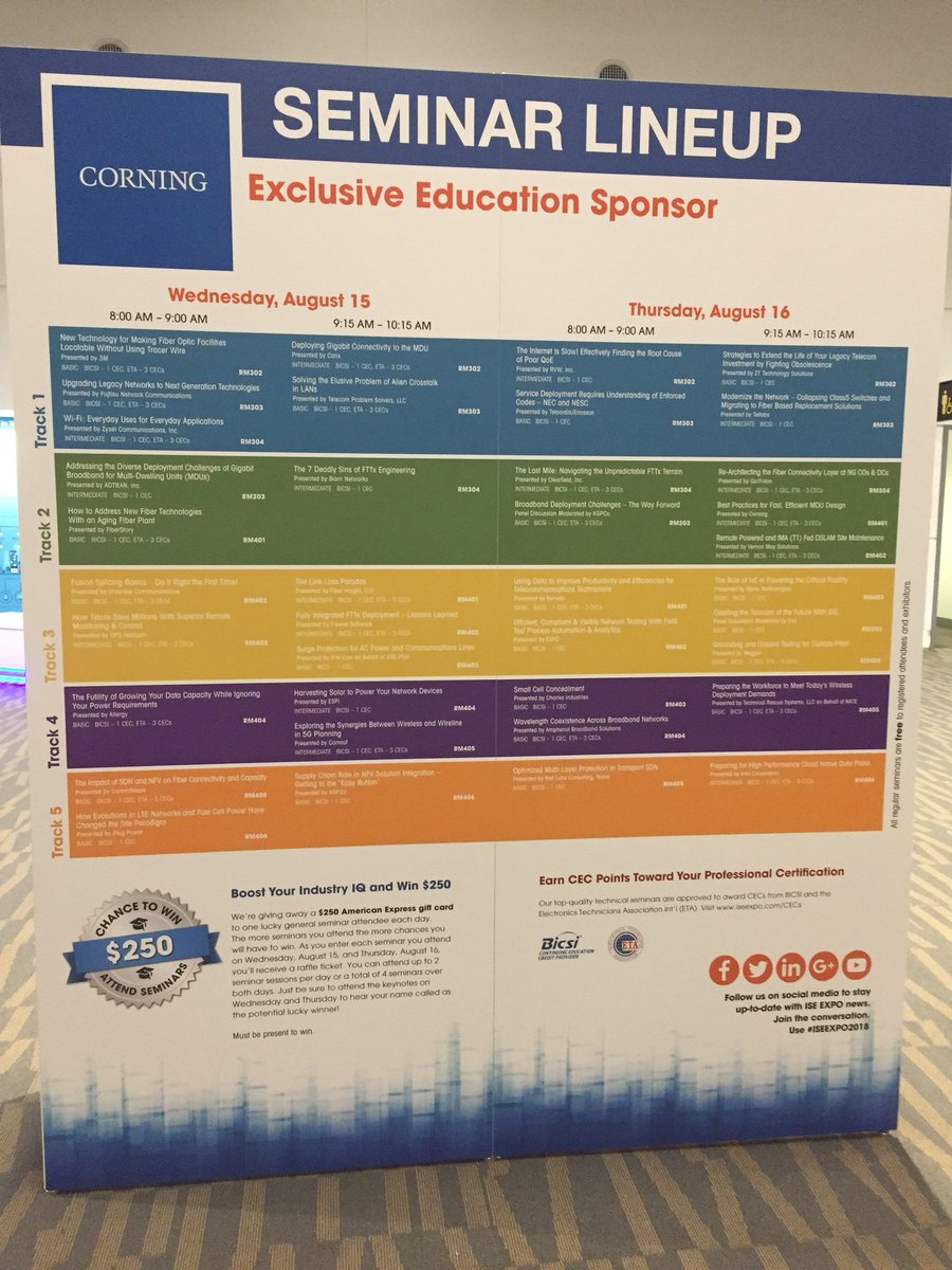 fiberinsight's tweet photo. If you are attending ISE Conf / Expo this week, hope you can attend my talk “The Link Loss Paradox” - Wed @ 9:15am RM401 https://t.co/BP90pIm8UP