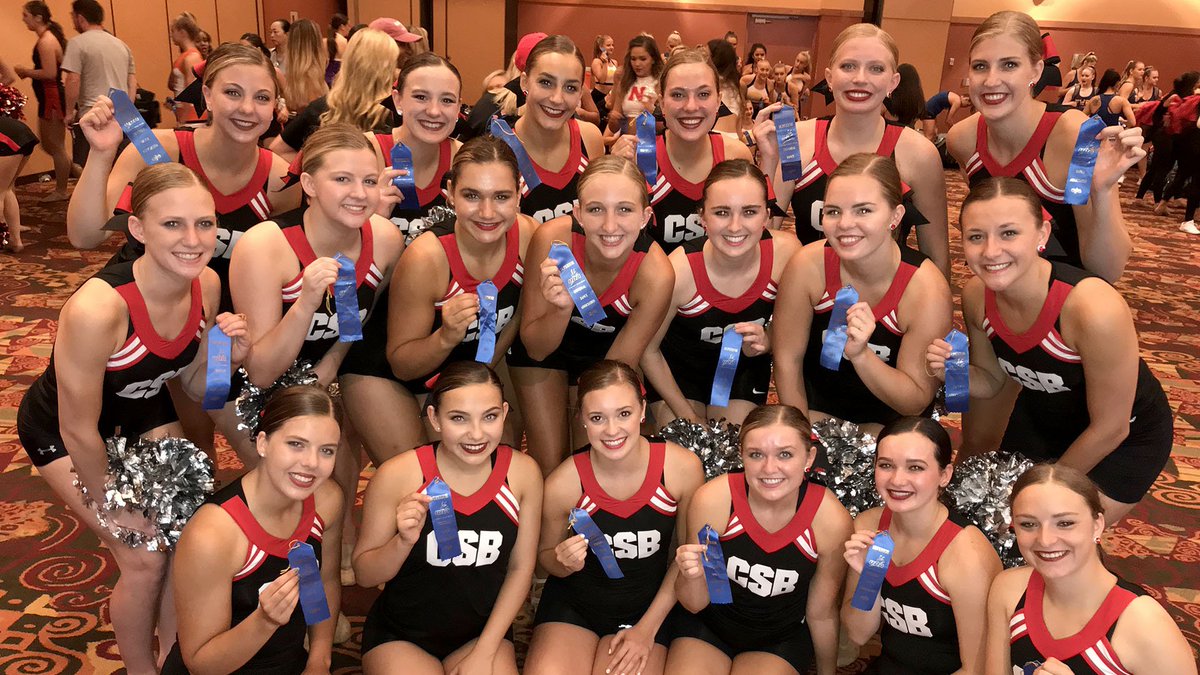 CSB_Athletics's tweet photo. The @CSBDanceTeam competition team put in some preseason work last week at the UDA Camp in the Wisconsin Dells! Can't wait to see what they learned when they performance this season! https://t.co/xrfxi6Yokb https://t.co/PID3rMMJUS