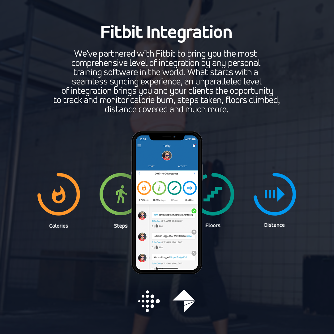 PT Hub on Twitter: "Take your client's results to that #nextlevel with #Fitbit integration! Client's can now sync Fitbit device to display their steps, calories, floors and covered
