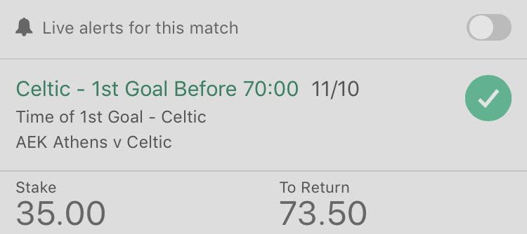 theargyleTIPSTR's tweet photo. Another decent odds bet here. 

#INPLAY #Celtic #Evens https://t.co/EOhNBk52JN