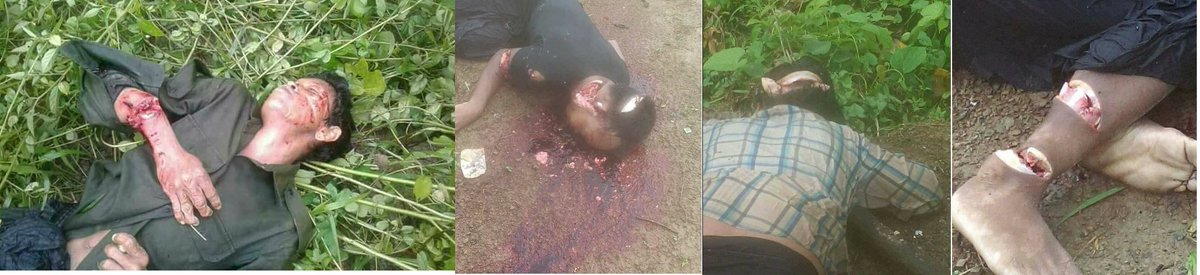 Islamists attacks in  #Rakhine  #MyanmarThe death door started opening on *3 Aug 2017*. 8  #Mro ethnic were brutally killed by Islamists Bengali so-called Rohingya. They always start first but later claim victims. Their victimhood politics are pretty much working. photo credit.