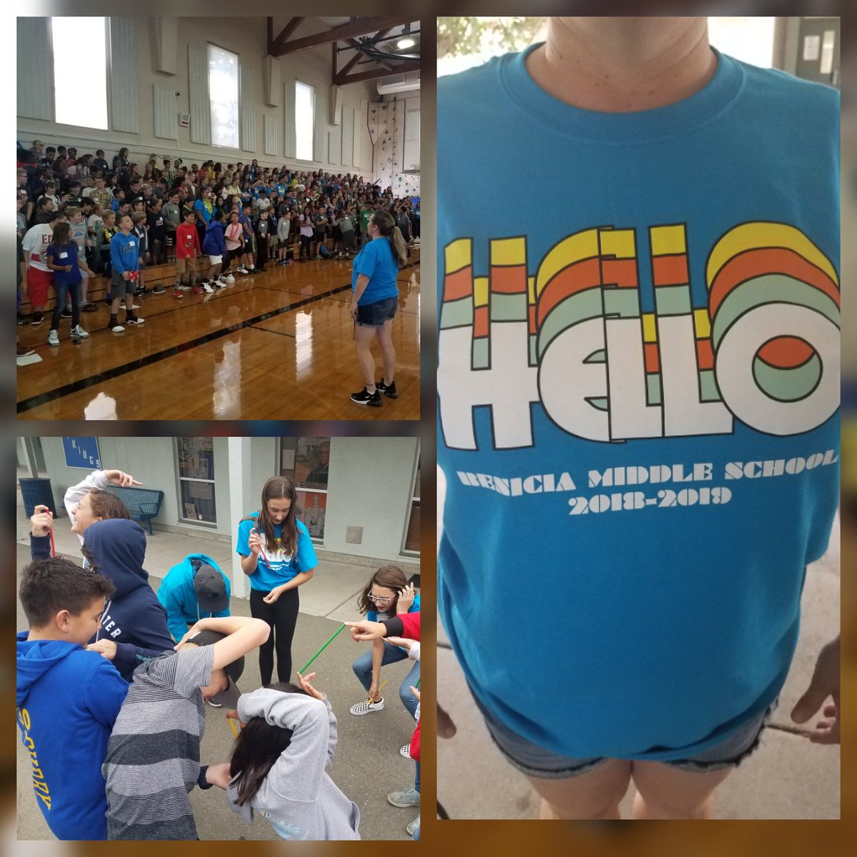 A great day welcoming our new 6th graders #teambms