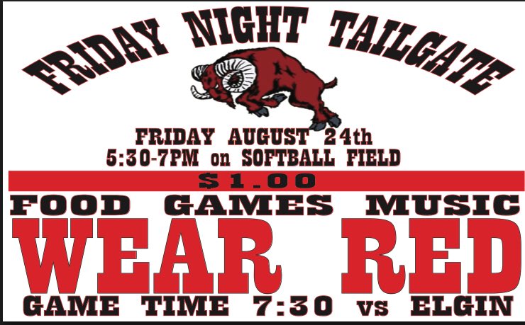 The Game Day Experience starts next Friday!!! Come on out and get your spirit towel at the student tailgate!!  #WeAreEast #GERams #GEHS_Athletics #EastSidePride