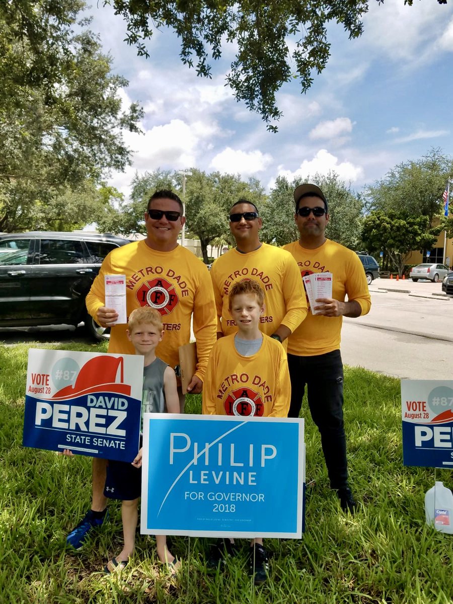 We’re proud to support our Brother Firefighter @DavidPerezFL for Florida State Senate #District36! #Local1403 #brotherhood #statesenate #primaryelection #miamidade #coralgables