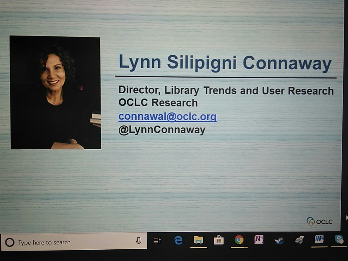 Brarian's tweet image. What an opportunity to join colleagues across the #libraryassessment #impactevaluation #qualitativeinquiry #mixedmethods  #libdata4impact continuum. TY @OCLC