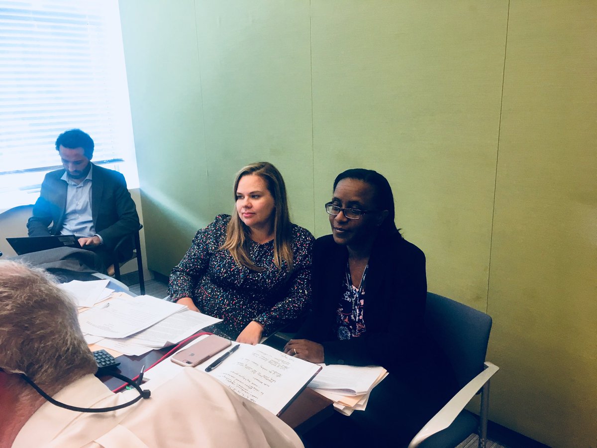 MinnaLiinaLind's tweet image. With my dear co-chair Juliette from Barbados at end of today’s marathon bureau meeting on assessing marine environment. Despite our looks😉 it was successful meeting before next week’s AHWG. Warm thanks to members&amp;amp; ⁦@UN⁩ secretariat &amp;amp; scientists #sciencebaseddecisions