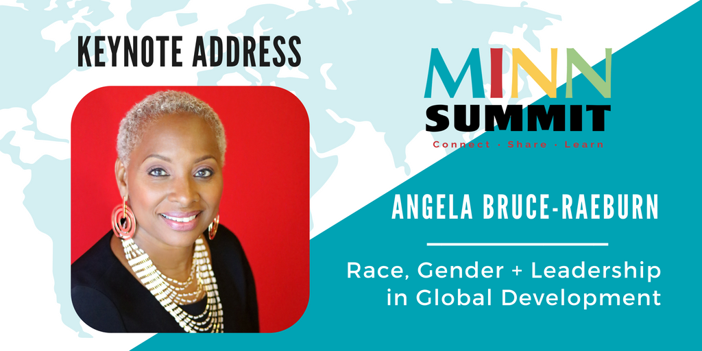 MinnesotaNGOs's tweet photo. We can't wait for @AngelaBruceRaeb’s inspiring keynote address - Race, Gender, and Leadership in Global Development: Lifting New Voices for Better Outcomes. Don't miss out! Register now for #MINNSummit 2018 https://t.co/FJ8d5S6jQ4 https://t.co/T5guWGeYY8