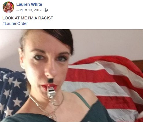 Joey Gibson posts a photo of himself with Lauren Barrett (aka Lauren White), one of the racist far-right activists involved in making fascist arson threats against a Berkeley CA bookstore in May 2018. More info can be found in our  #DoxxAllYourBoys series  https://rosecityantifa.org/articles/pb-4/#rob-cantrall