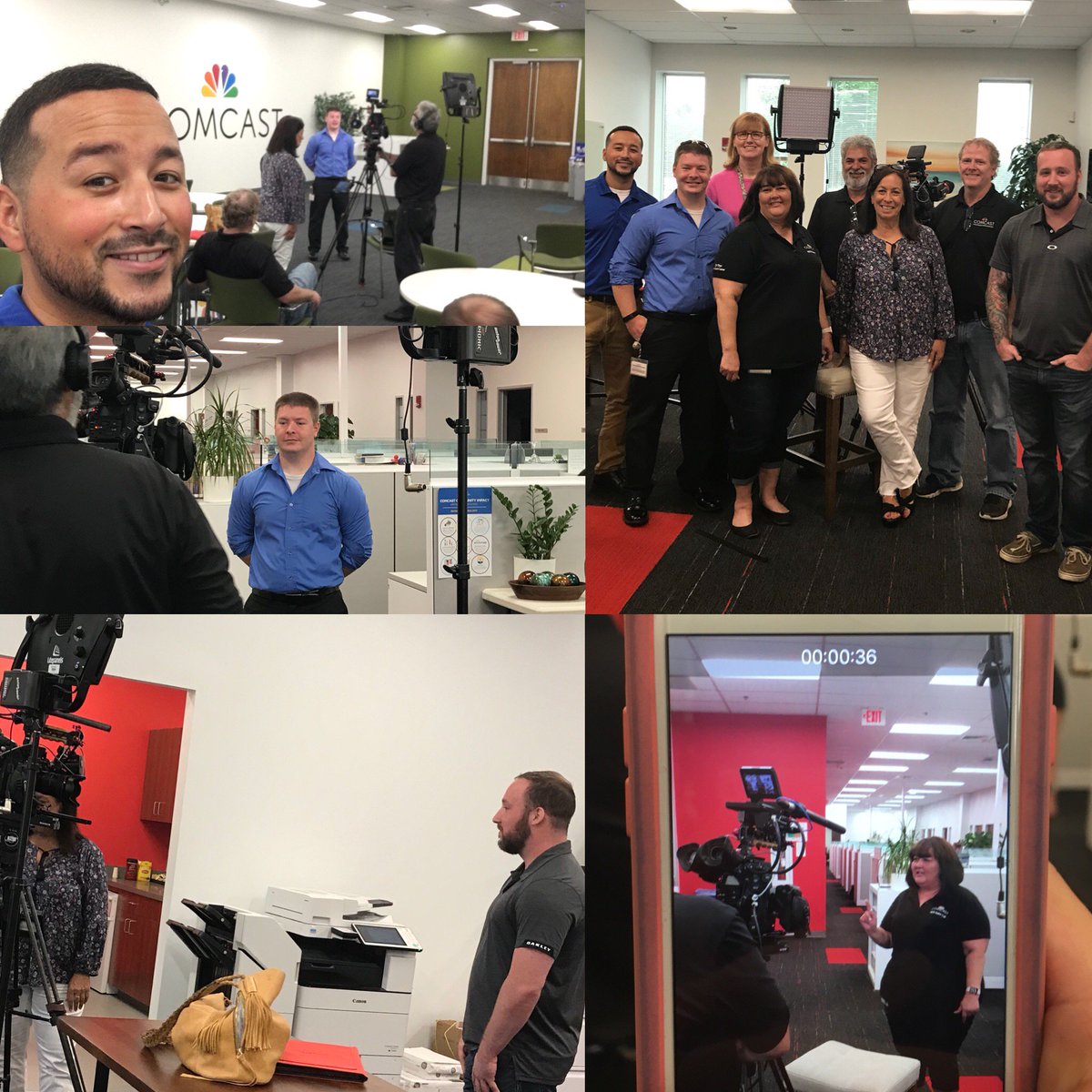 Bizsrvtaned's tweet image. Great video shoot today for military hiring programs with @JenniferHagwood @baas_will #ComcastCareers #ServiceMatters