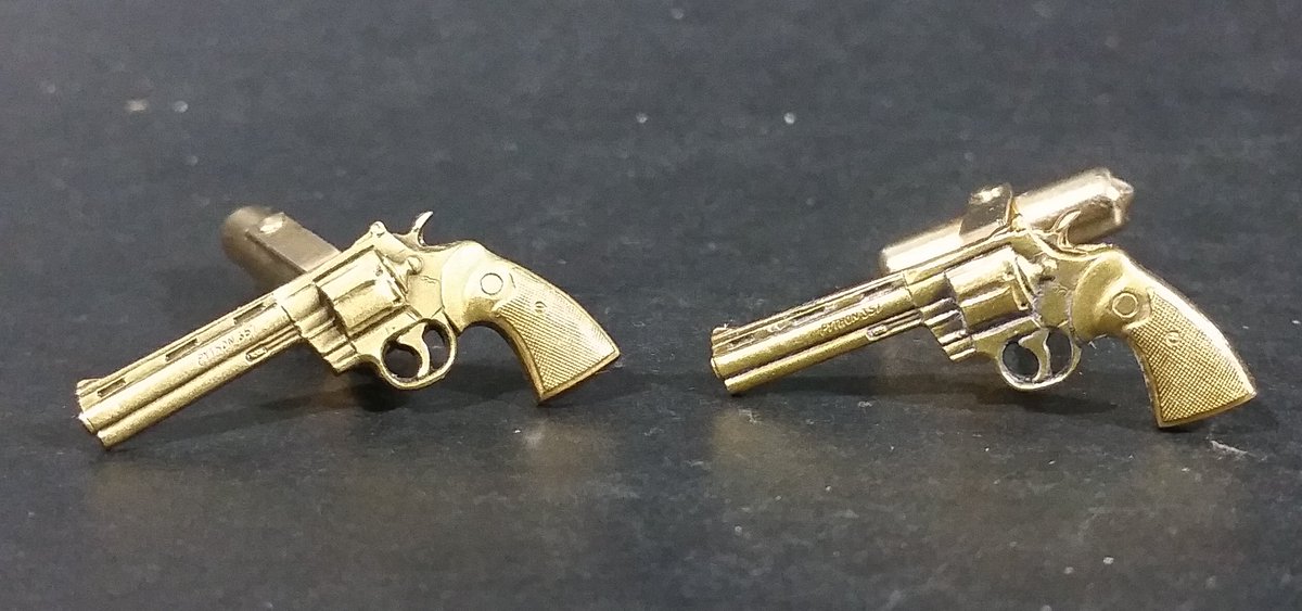 TreasureValley0's tweet photo. Vintage Collectible Colt Python 357 Gold Gun Cufflinks https://t.co/eioABGpbus
#Vintage #Collectibles #Colt #Python357 #Python #357 #Guns #Weapons #Weaponry #Cufflinks #Fashion #WildWest #BadAss #Style #BuyNow #Only1Available #LastOne #DontMissOut #ClickToVisit #CoolestnBaddest https://t.co/FtoX9KG9JM