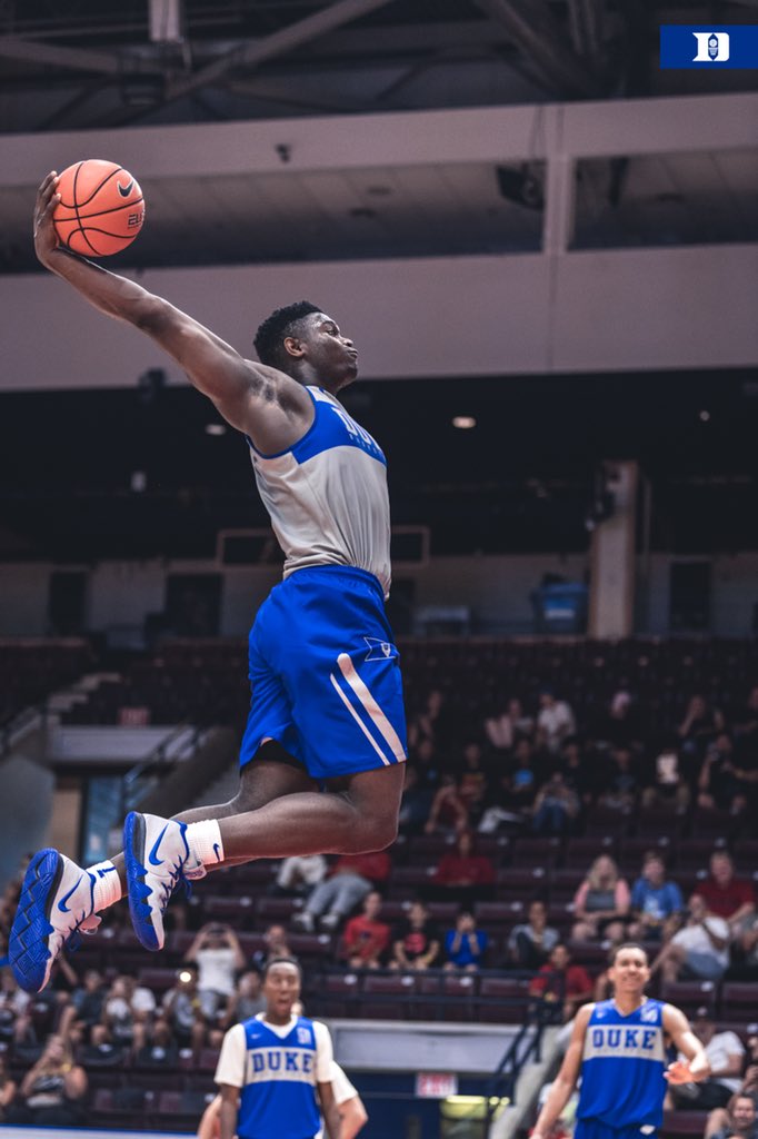 zion williamson foul line dunk