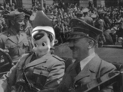 captweedwhacker's tweet photo. @Alyssa_Milano A goose stepping Nazi Elf on the Shelf is coming to get you @Alyssa_Milano You know to much ja? #ElfGate https://t.co/MUL79YC2ie