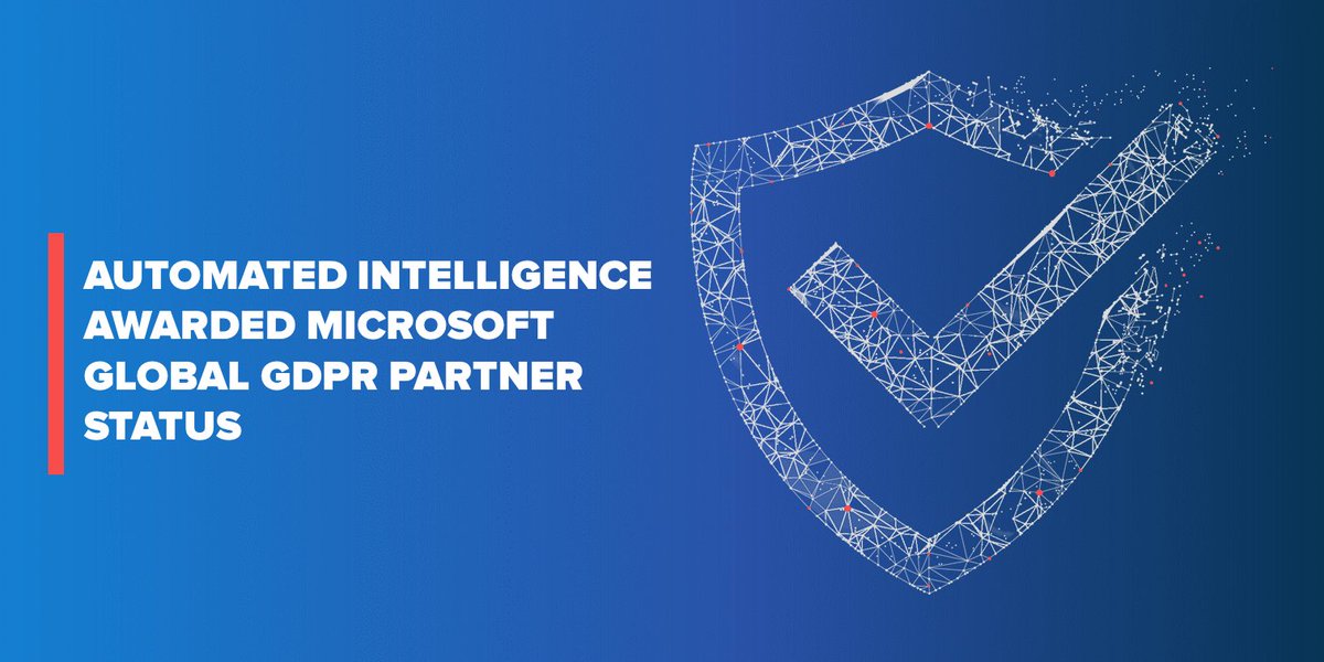 automatedintel's tweet photo. It's #official AI is now a global @Microsoft Go-to-Supplier for #GDPR solutions: https://t.co/gdRePfoOkJ #MicrosoftGoldPartner #GDPRSolution #GDPRCompliance #DATALIFT #SYNCPOINT https://t.co/Tl9RpqKf4s