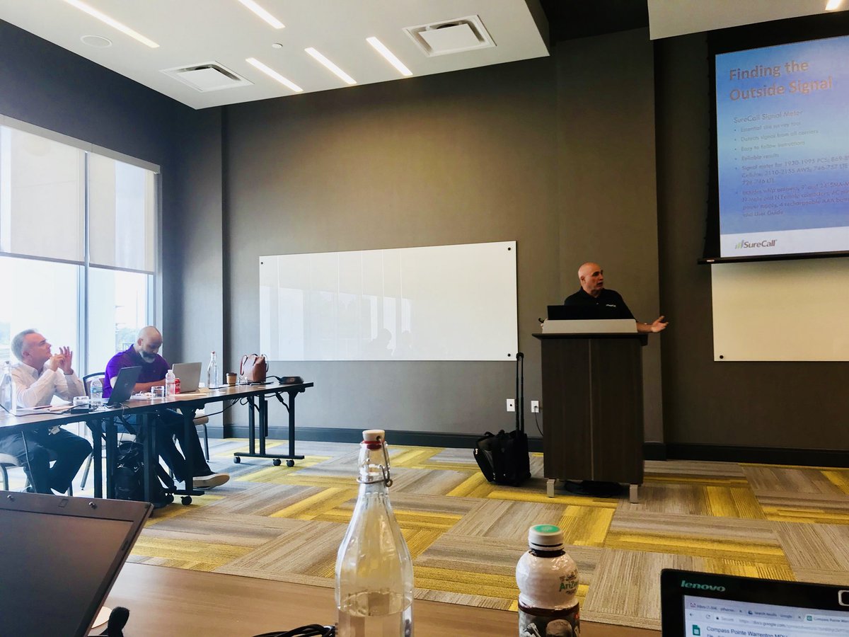 PennyTpowernet's tweet photo. Afternoon training w/the @PowernetCo & @Maxis360_ team w/our partner @SureCall on #cellboosters and #1stResponderSys https://t.co/1XAqxO73ja