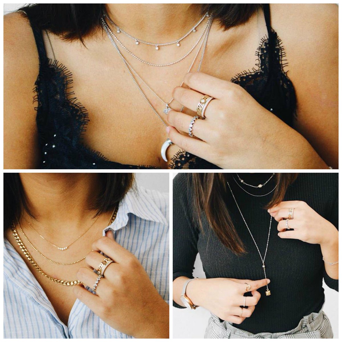 MitchellJewell's tweet photo. The layering jewellery trend doesn’t have to be difficult! 
Keep your eyes open for our upcoming Mitchell &amp; Jewell tips on how to conquer the #Trend ✨💎 #LayeringJewellery #2018Trends https://t.co/ugQpzLNoQS