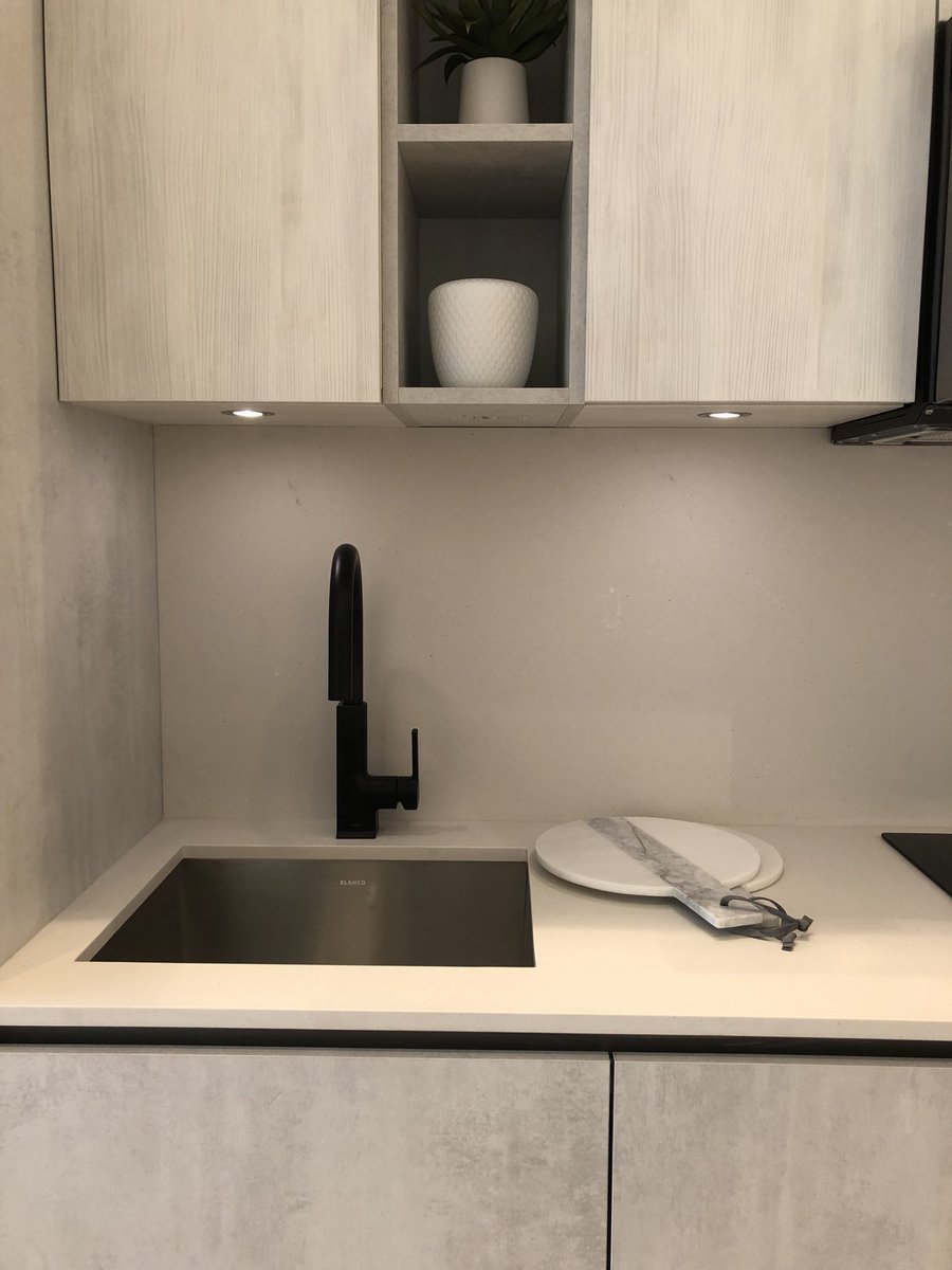 Caesarstone Canada Condo Kitchens Featuring 4001 Fresh Concrete Empire Living