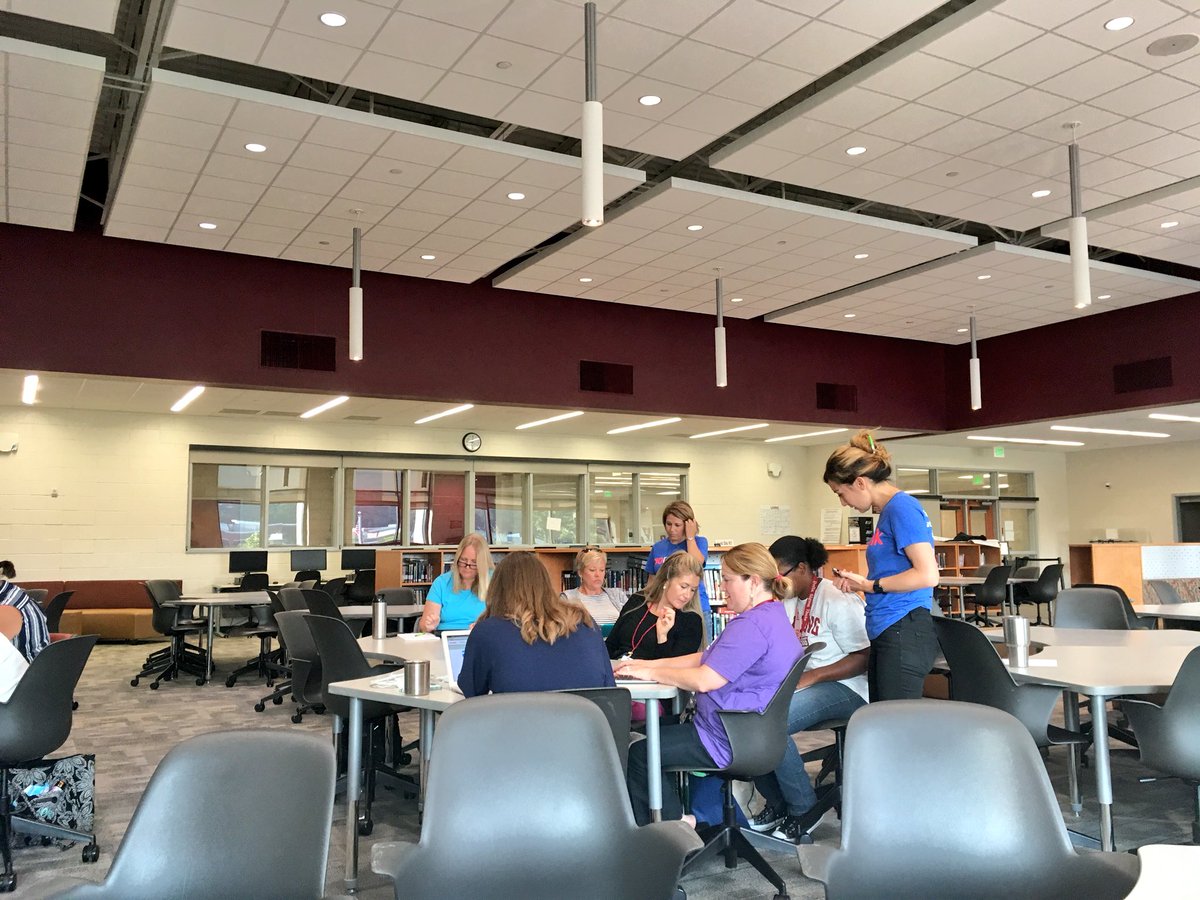 techinteaching's tweet photo. Loved seeing Lizzie &amp; Beth from @noredink training our teachers today. We got some great session feedback! Two more sessions tomorrow (am) at CE Williams and (pm) at @HGMSBulldogs! #transformccsd #noredink https://t.co/qVfbkJTYOG