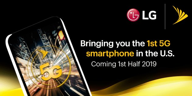 DroidMatters's tweet photo. [Press Release] Sprint and LG are partnering to offer the first 5G phone in first half 2019 https://t.co/gH2LtYKB0m https://t.co/tAhhOtwpVm